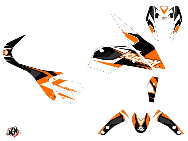 kit graphique moto ktm duke 690 stage orange | KTM DUKE | Kutvek - View 2