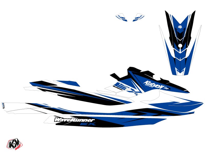 deko-set jetski yamaha ex sport stage weiß-blau | Yamaha | Kutvek - View 2
