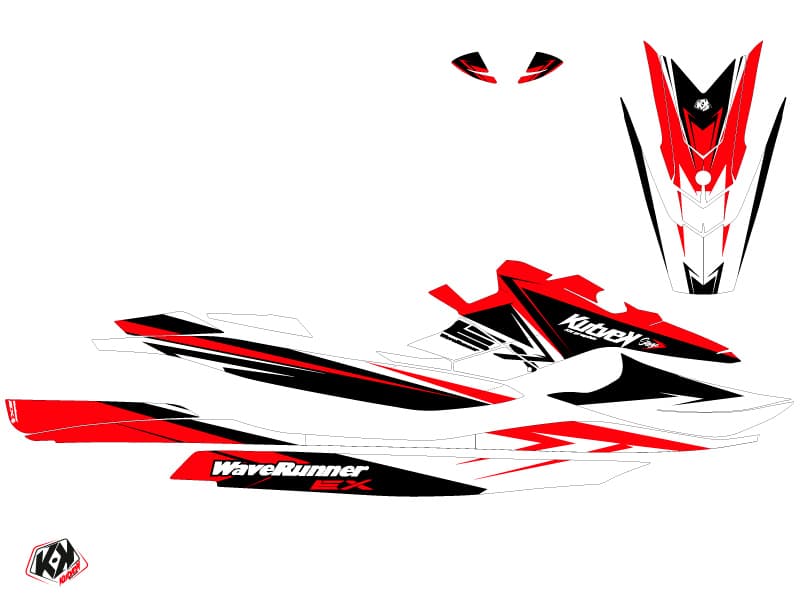 deko-set jetski yamaha ex sport stage weiß-rot | Yamaha | Kutvek - View 2