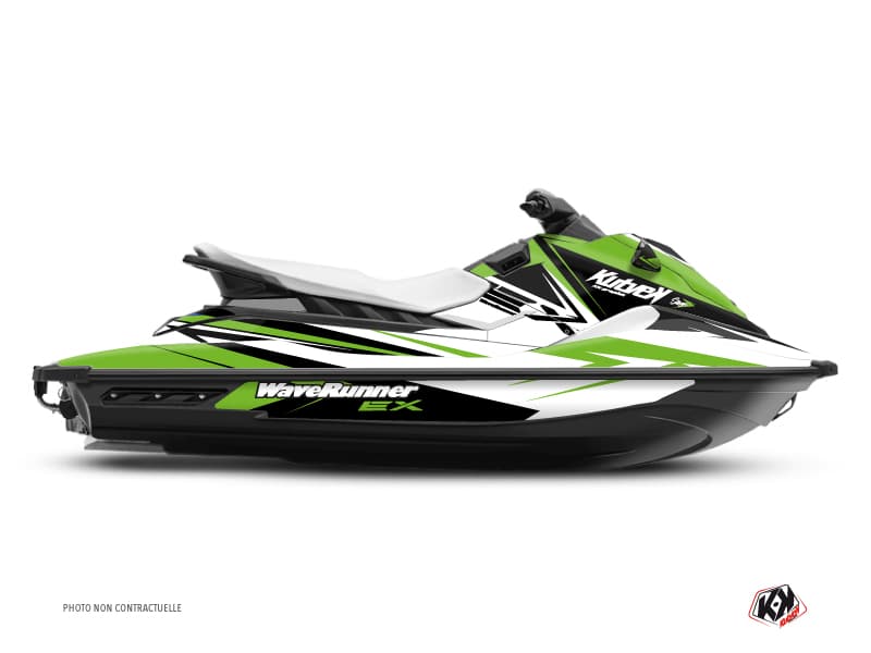 deko-set jetski yamaha ex sport stage weiß-grün 