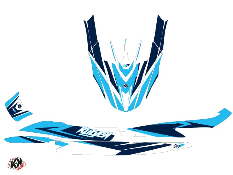 kit graphique jet-ski yamaha fzr stage bleu | Yamaha | Kutvek - View 2