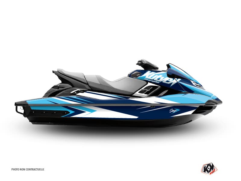 kit graphique jet-ski yamaha fzr stage bleu  