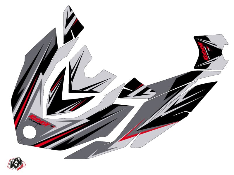 Kit graphique Jet-Ski Stage Seadoo GTR-GTI Gris Rouge | Seadoo | Kutvek - View 2