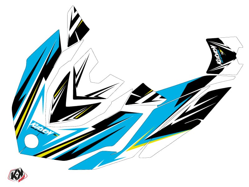kit graphique jet-ski seadoo gtr stage jaune-bleu | Seadoo | Kutvek - View 2