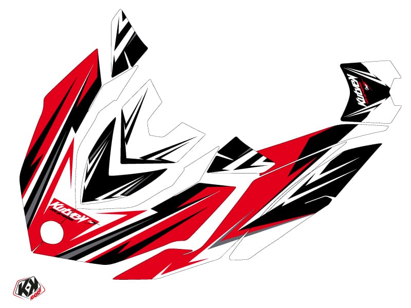 kit graphique jet-ski seadoo gtr stage rouge-noir | Seadoo | Kutvek - View 2