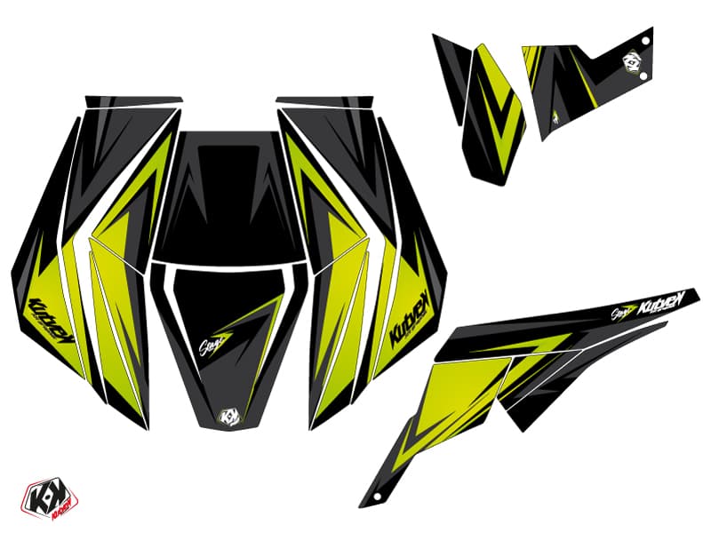 Can Am Maverick UTV Stage Graphic Kit Green | Can am | Kutvek - View 2