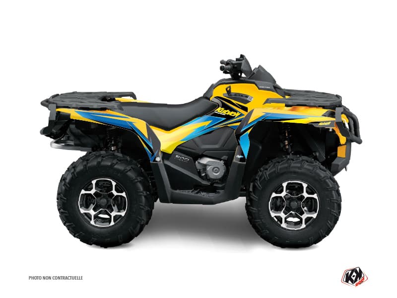 deko-set quad stage can am outlander 1000 gelb blau | Can am | Kutvek