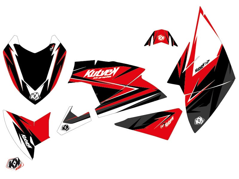 kit graphique quad polaris outlaw 450 stage rouge | Polaris | Kutvek - View 2
