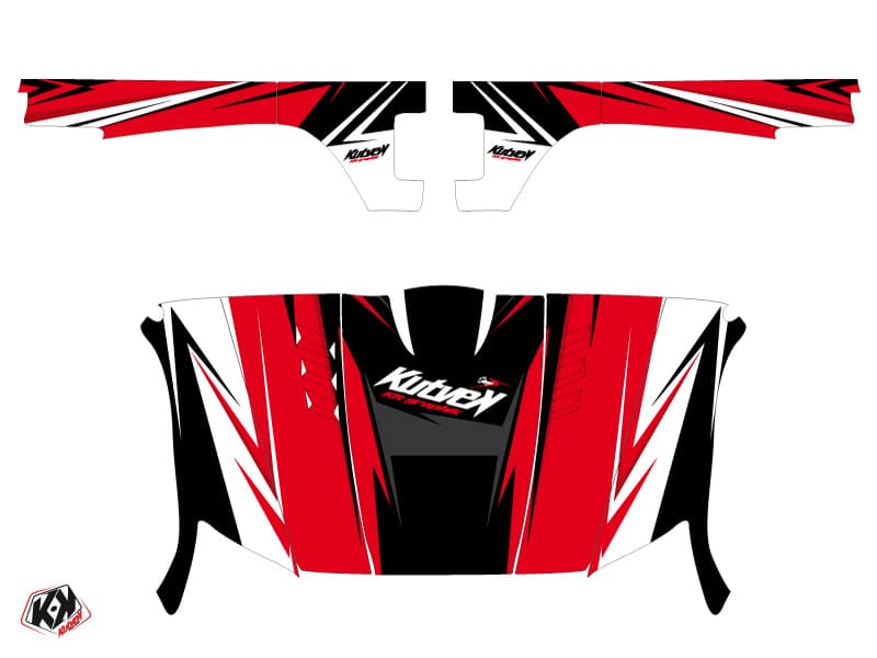 Yamaha Rhino UTV Stage Graphic Kit Black Red | Yamaha | Kutvek - View 2