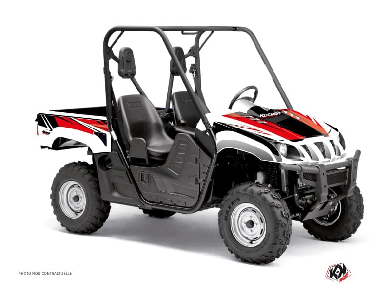 kit graphique ssv yamaha rhino stage noir-rouge  