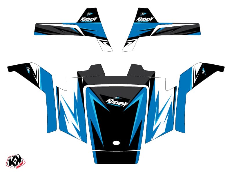 Kit graphique SSV Stage Polaris RZR 170 Bleu | Polaris | Kutvek - View 2