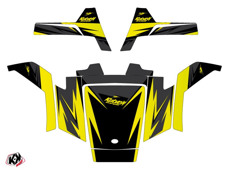 Kit graphique SSV Stage Polaris RZR 170 Noir Jaune | Polaris | Kutvek - View 2