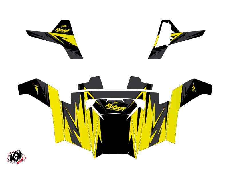 kit graphique ssv polaris rzr 570 stage noir-jaune | Polaris | Kutvek - View 2