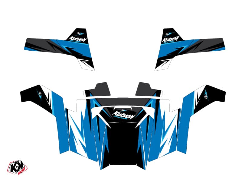 Kit graphique SSV Stage Polaris RZR 800 Bleu | Polaris | Kutvek - View 2