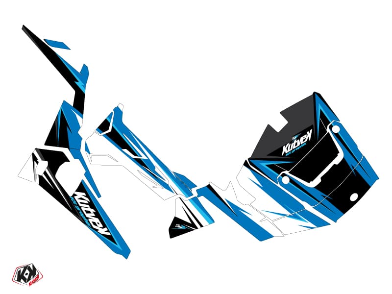 kit graphique ssv polaris rzr 900 stage bleu | Polaris | Kutvek - View 2