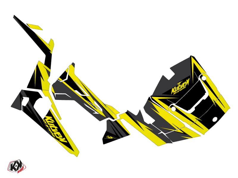 kit graphique ssv polaris rzr 900 stage noir-jaune | Polaris | Kutvek - View 2