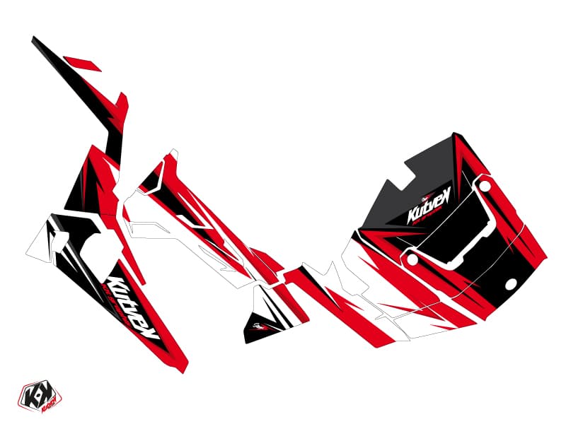 kit graphique ssv stage polaris rzr 900 noir rouge | Polaris | Kutvek - View 2