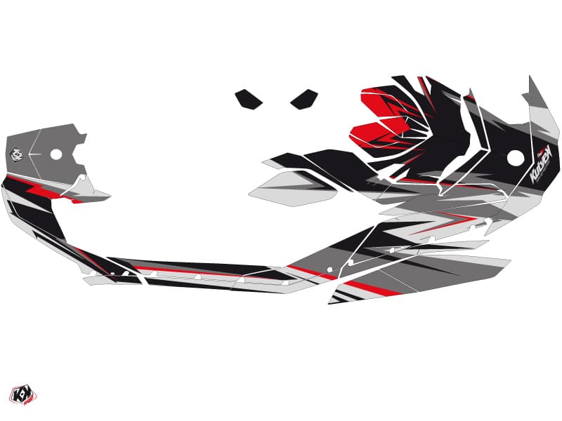 Kit graphique Jet-Ski Stage Seadoo Spark Gris Rouge | Seadoo | Kutvek - View 2