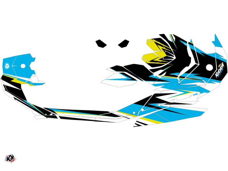 kit graphique jet-ski seadoo spark stage jaune-bleu | Seadoo | Kutvek - View 2