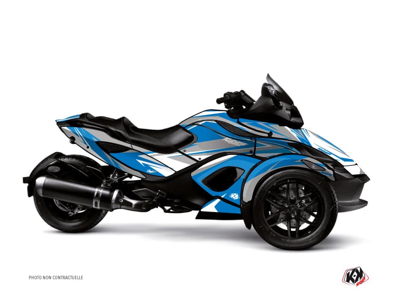 Kit graphique Hybride Stage Can Am Spyder RS Bleu Gris