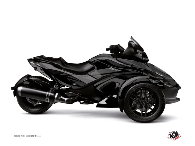 kit graphique  stage noir-gris hybride can-am spyder rs