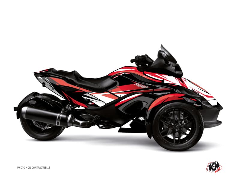 kit graphique  stage rouge hybride can-am spyder rt limited