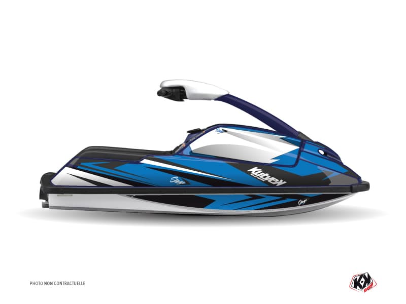 kit graphique jet-ski yamaha superjet stage bleu-noir  