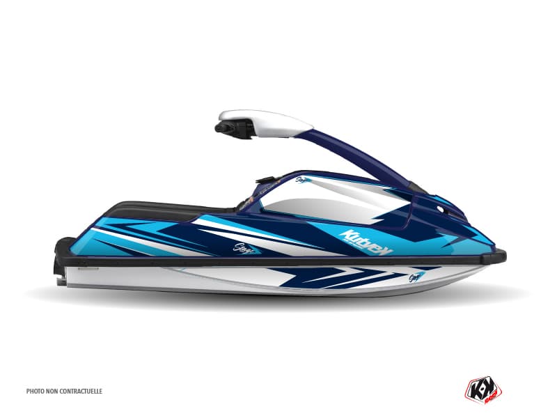kit graphique jet-ski yamaha superjet stage bleu  