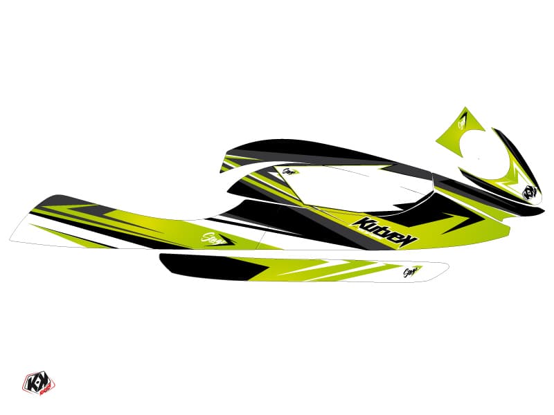 kit graphique jet-ski kawasaki sx-r 800 stage vert | Kawasaki | Kutvek - View 2