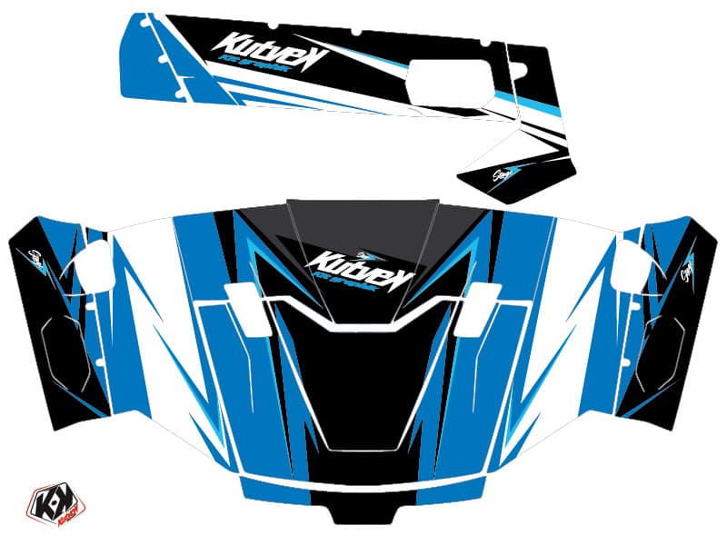 kit graphique ssv cf moto u force 800 stage bleu | CF Moto | Kutvek - View 2