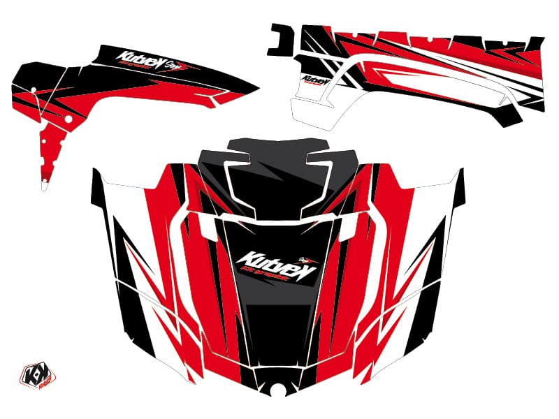 kit graphique ssv yamaha viking stage noir-rouge | Yamaha | Kutvek - View 2