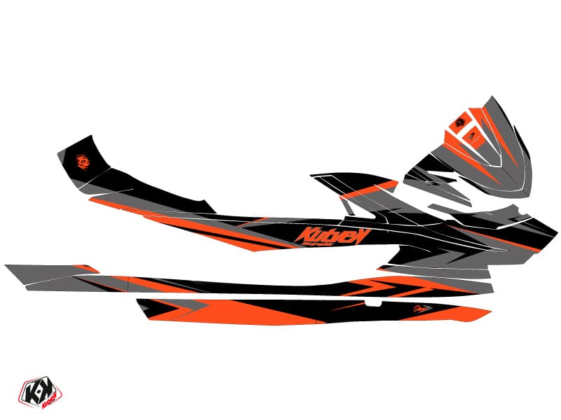 Kit graphique Jet-Ski Stage Yamaha VX Gris Orange | Yamaha | Kutvek - View 2