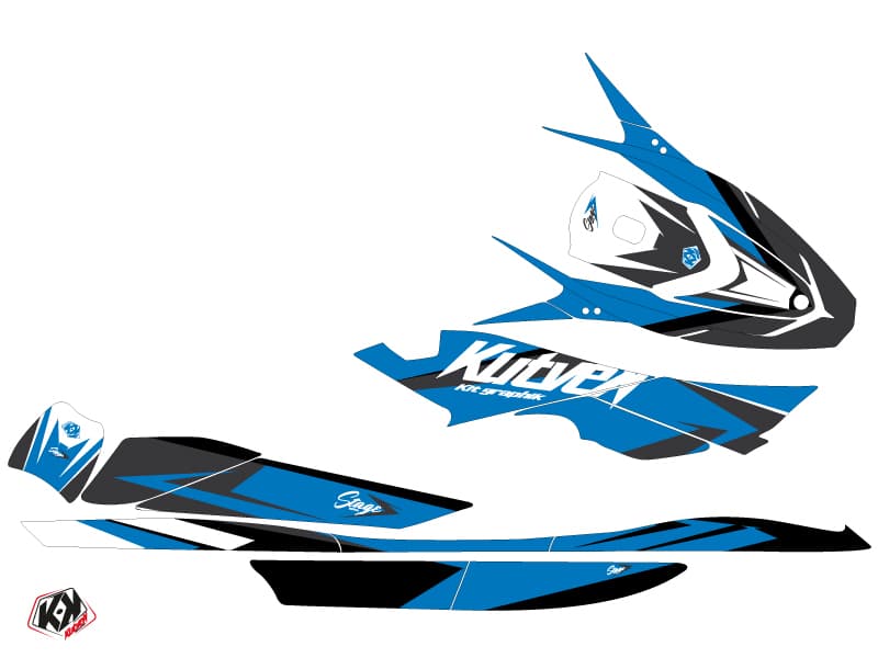 kit graphique jet-ski yamaha vxr stage bleu-noir | Yamaha | Kutvek - View 2