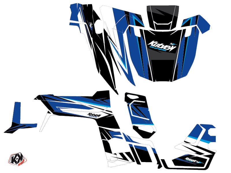 kit graphique ssv yamaha wolverine-r stage bleu | Yamaha | Kutvek - View 2