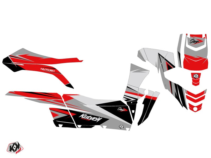 kit graphique ssv yamaha yxz 1000 r stage gris-rouge | Yamaha | Kutvek - View 2