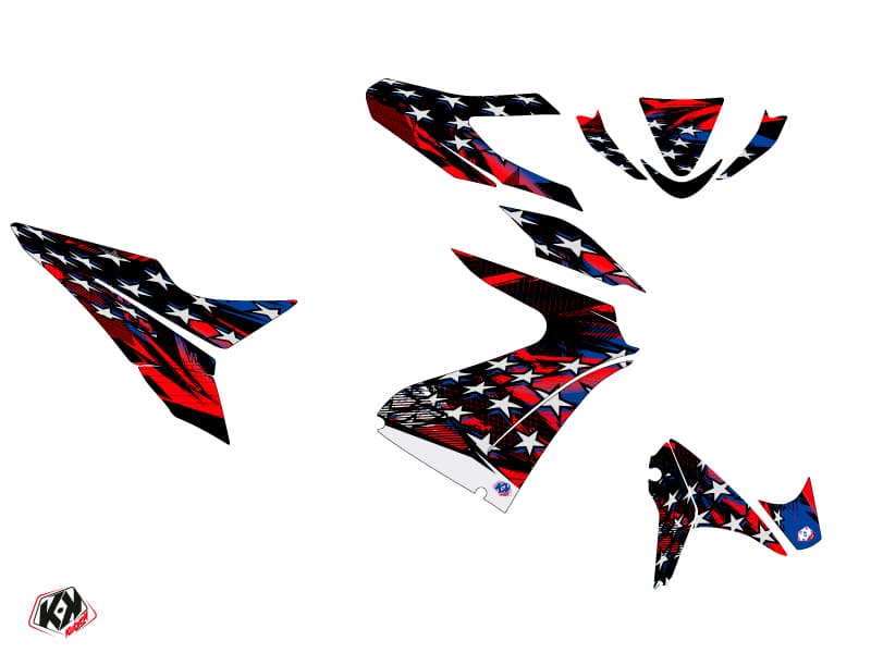 Kit graphique Scooter Stars MBK Nitro Bleu | MBK | Kutvek - View 2