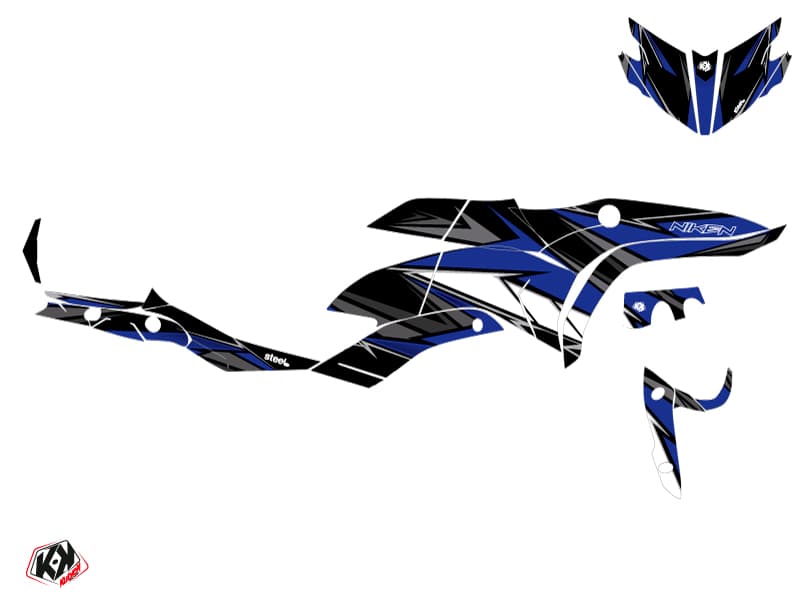 Yamaha NIKEN Street Bike Steel Graphic Kit Blue | Yamaha | Kutvek - View 2