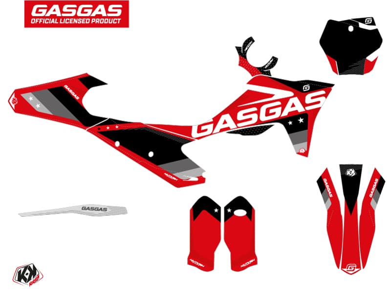 deko-set moto-cross stella gasgas mcf 250 schwarz | GASGAS | Kutvek - View 2