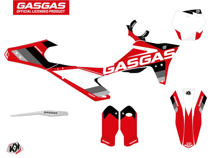 kit graphique motocross gasgas ex 300 stella noir | GASGAS | Kutvek - View 2