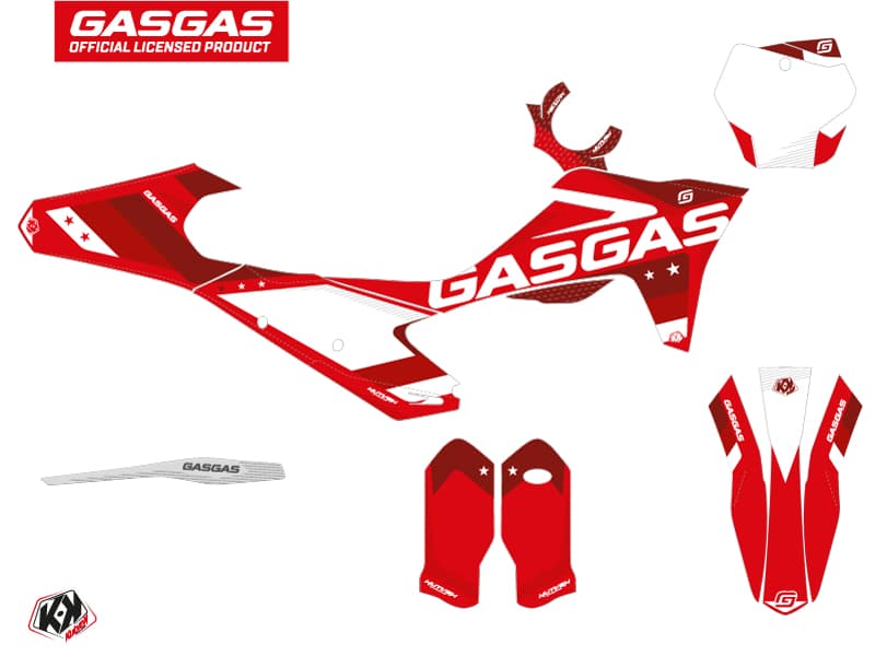 Kit Déco Moto Cross Stella GASGAS EX 300 Rouge | GASGAS | Kutvek - View 2