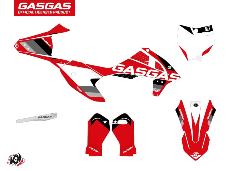 deko-set moto-cross stella gasgas mc 50 schwarz | GASGAS | Kutvek - View 2