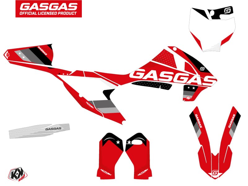deko-set moto-cross stella gasgas mc 65 schwarz | GASGAS | Kutvek - View 2