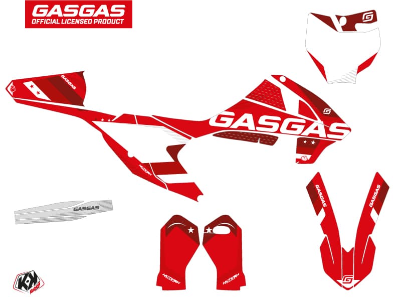 deko-set moto-cross stella gasgas mc 65 rot | GASGAS | Kutvek - View 2
