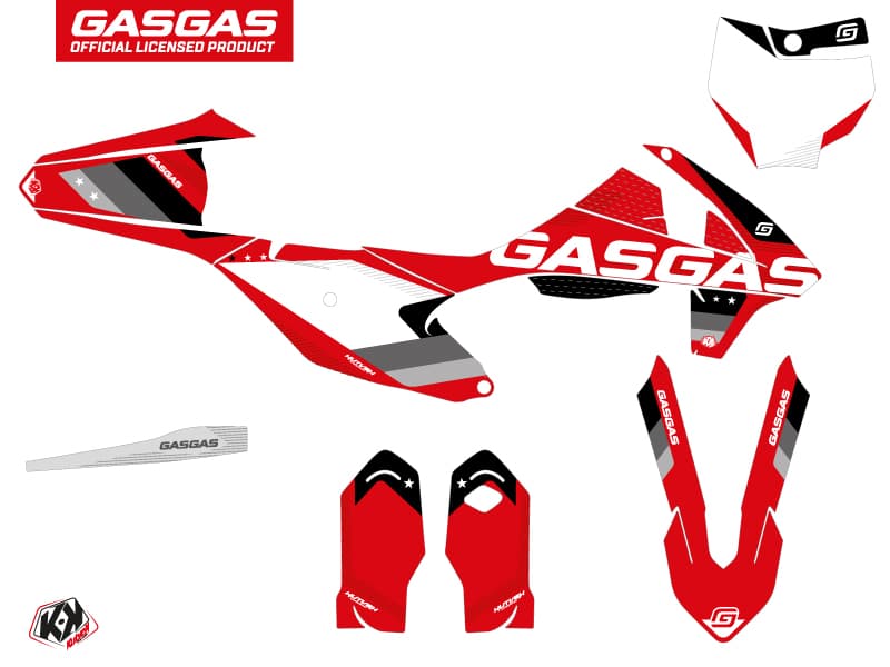 deko-set moto-cross stella gasgas mc 85 schwarz | GASGAS | Kutvek - View 2