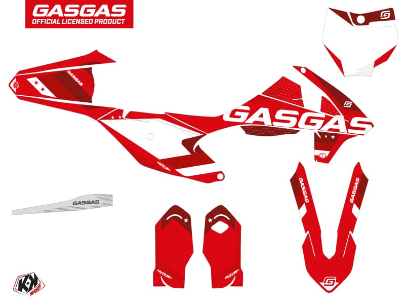 deko-set moto-cross stella gasgas mc 85 rot | GASGAS | Kutvek - View 2