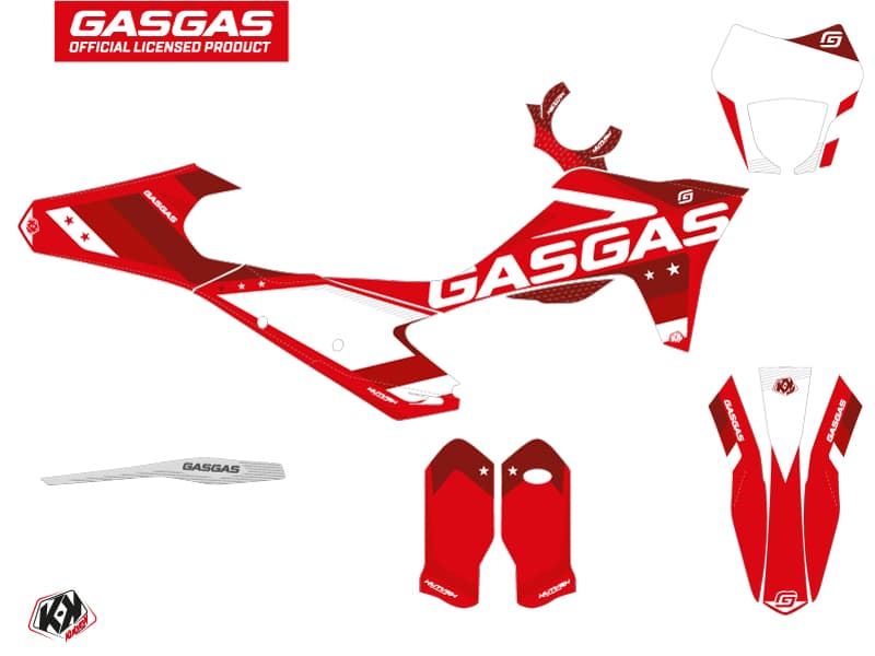 kit graphique motocross gasgas ecf stella rouge | GASGAS | Kutvek - View 2