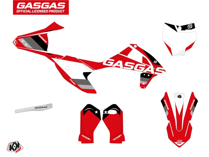deko-set moto-cross stella gasgas mc-e 5 schwarz | GASGAS | Kutvek - View 2