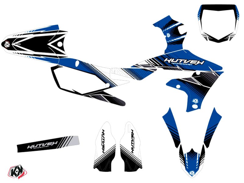 Dirt Bike YAMAHA YZ 125 UFO STRIPE Blue graphic kit | Yamaha | Kutvek - View 2