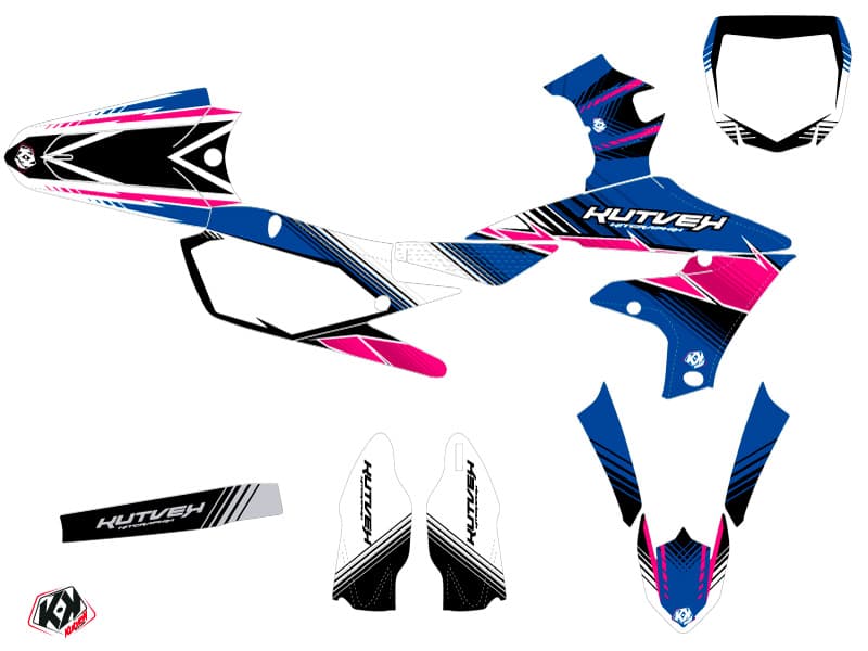 Yamaha 450 YZF Dirt Bike Stripe Graphic Kit Pink | 450 YZF | Kutvek - View 3