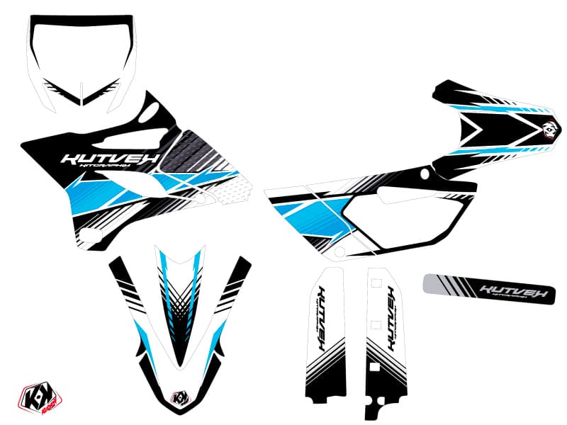 Graphic Kit Dirt Bike Stripe Yamaha 85 YZ Black | 85 YZ | Kutvek - View 2